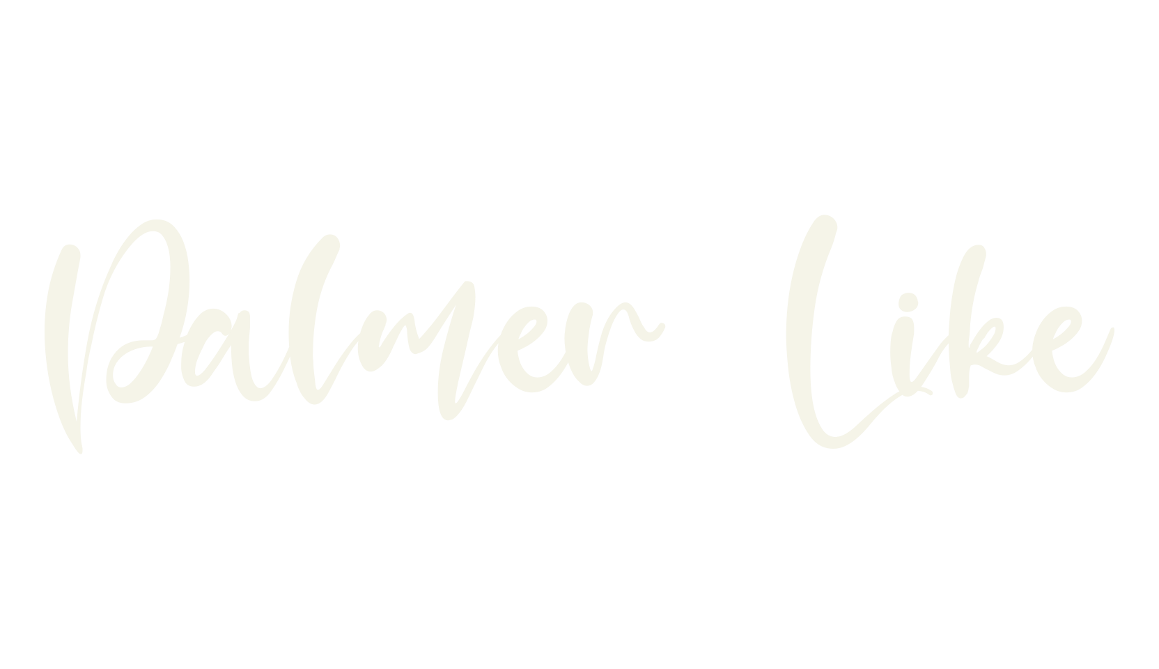 Palmer Like, fashion script font preview