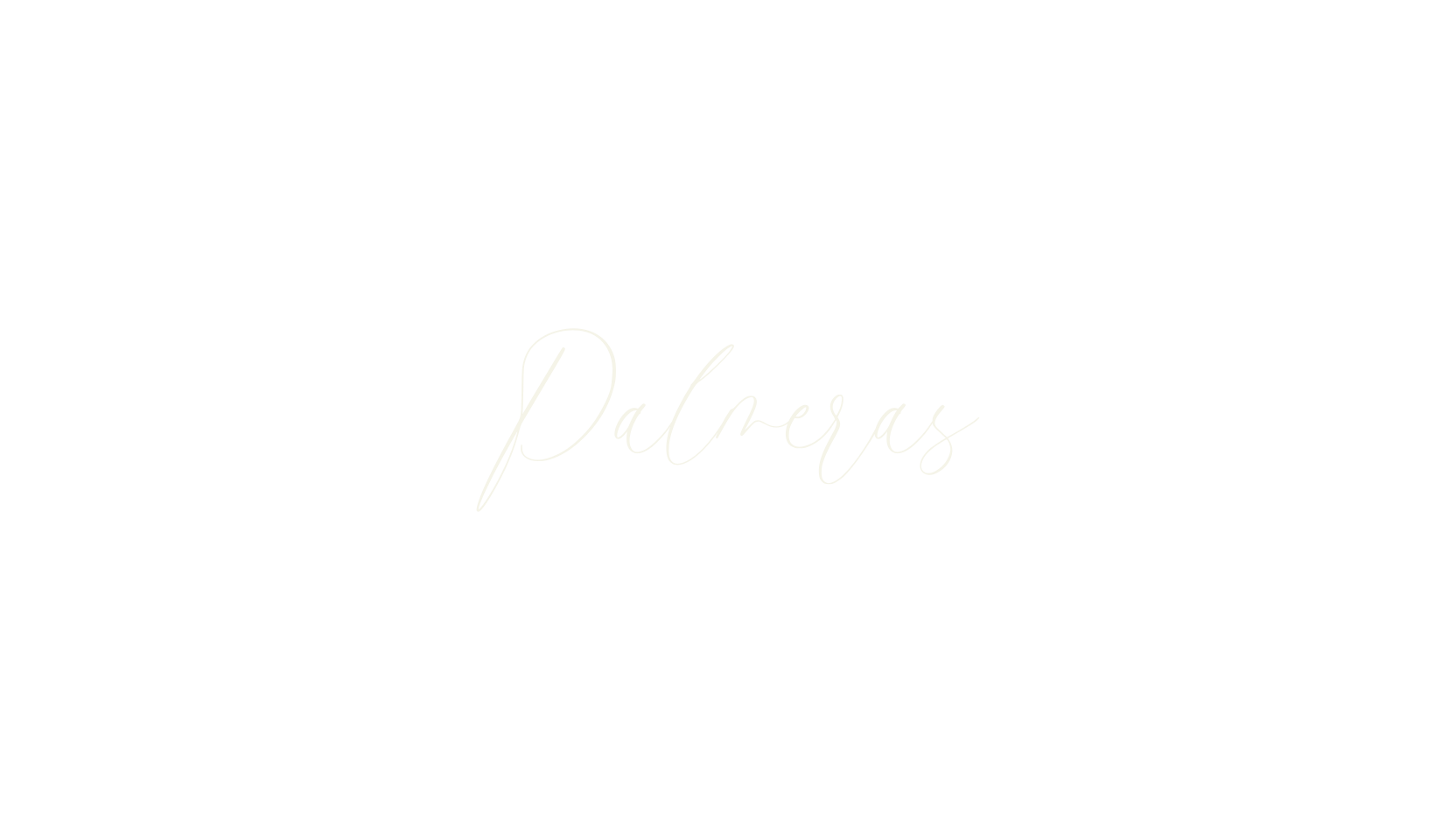 Palmeras, cursive font preview