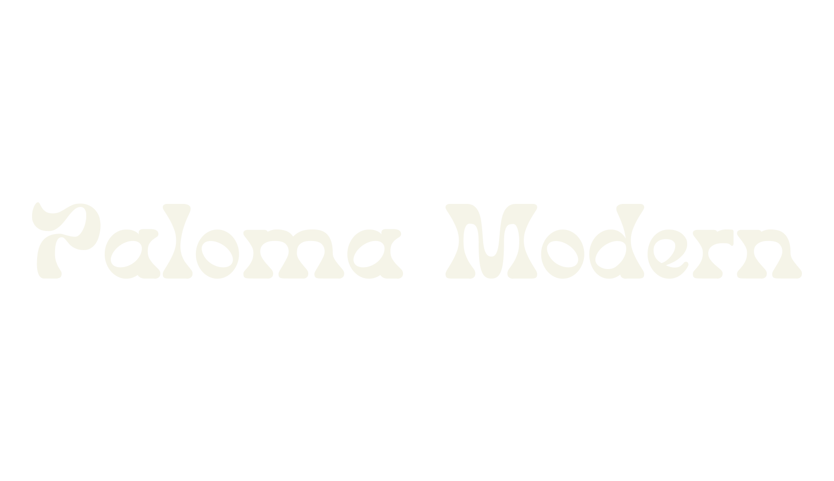 Paloma Modern, modern font preview