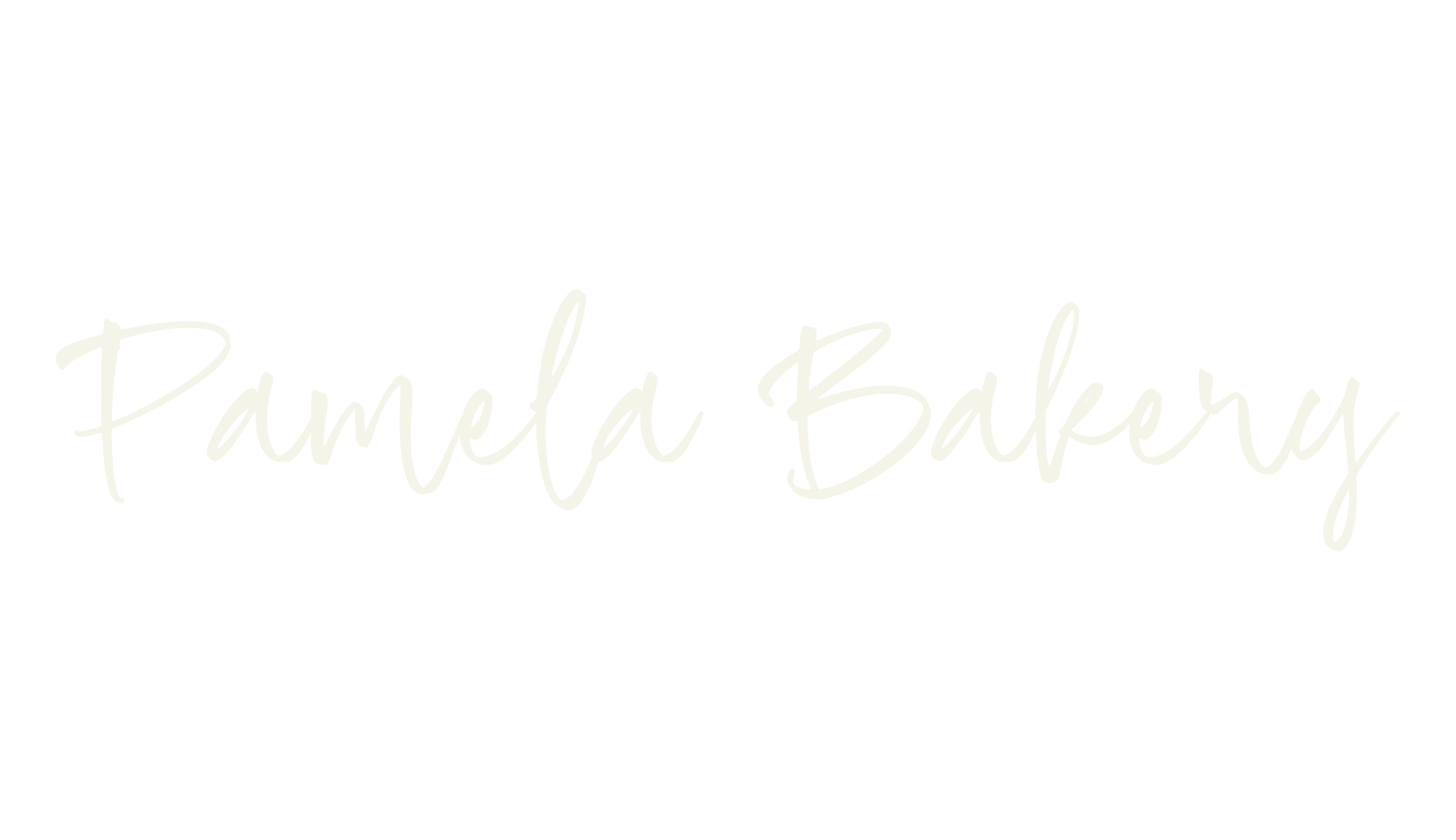 Pamela Bakery, calligraphy font preview