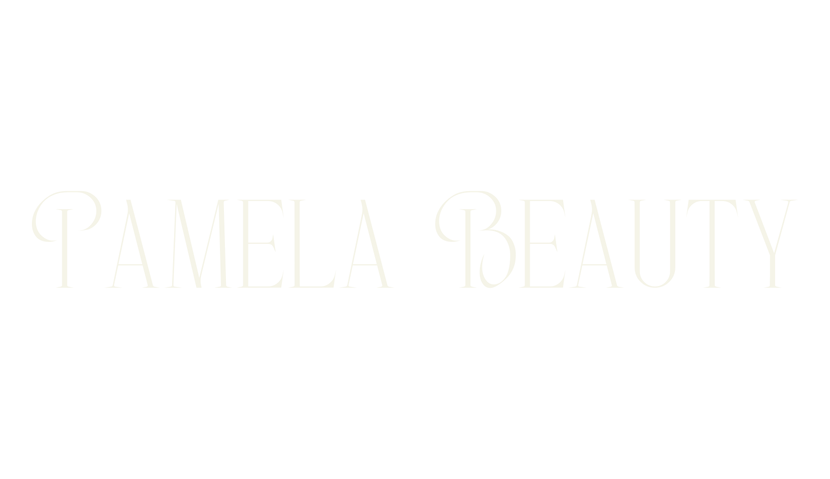 Pamela Beauty, beautiful font preview