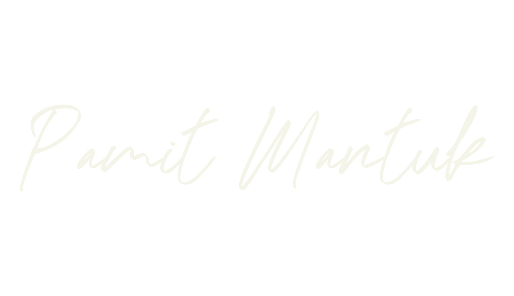 Pamit Mantuk, handwriting font preview