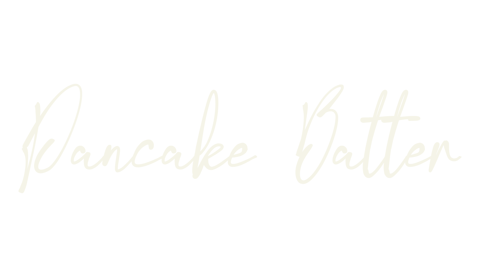 Pancake Batter, cursive font preview