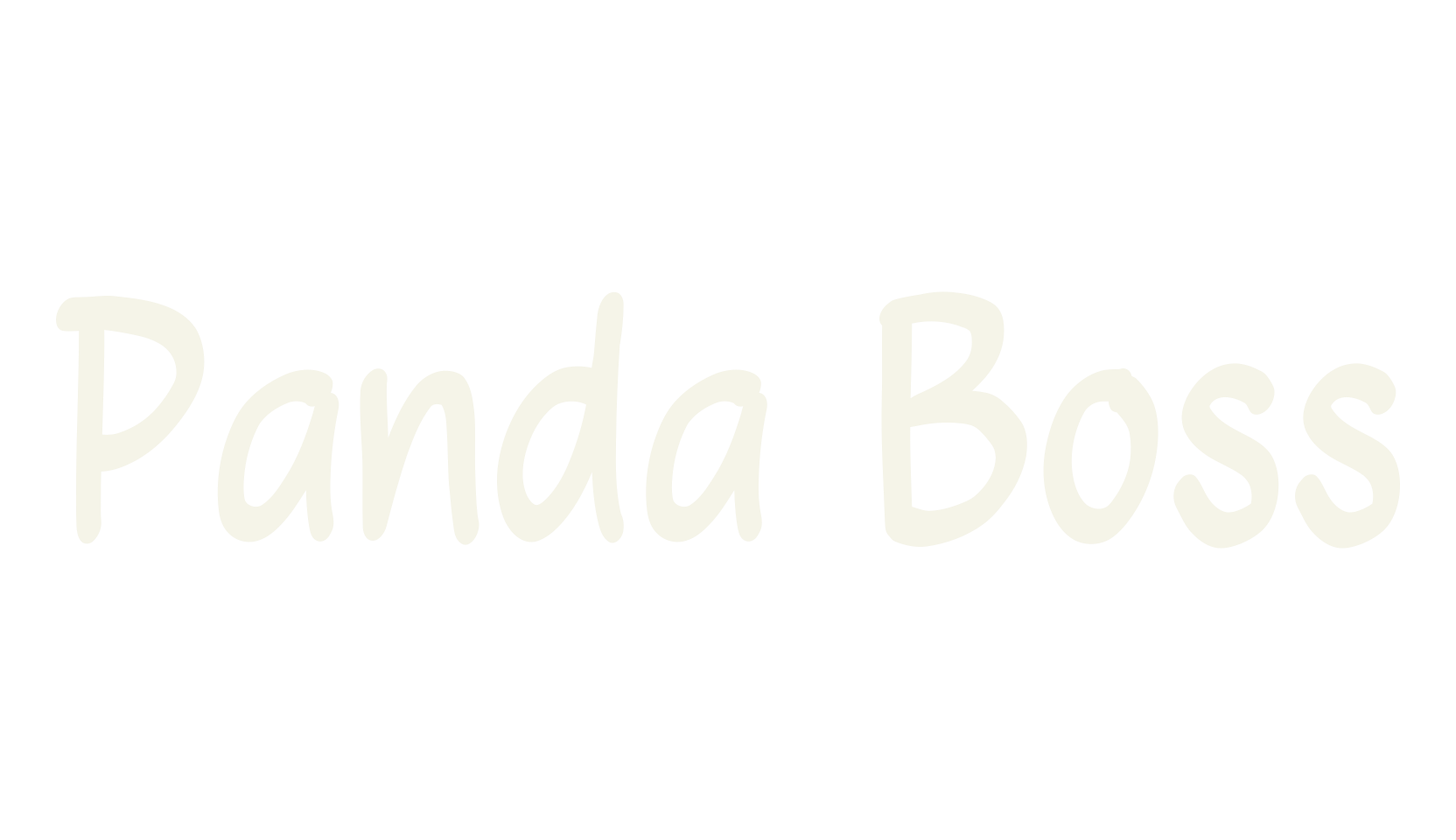 Panda Boss, handwriting font preview