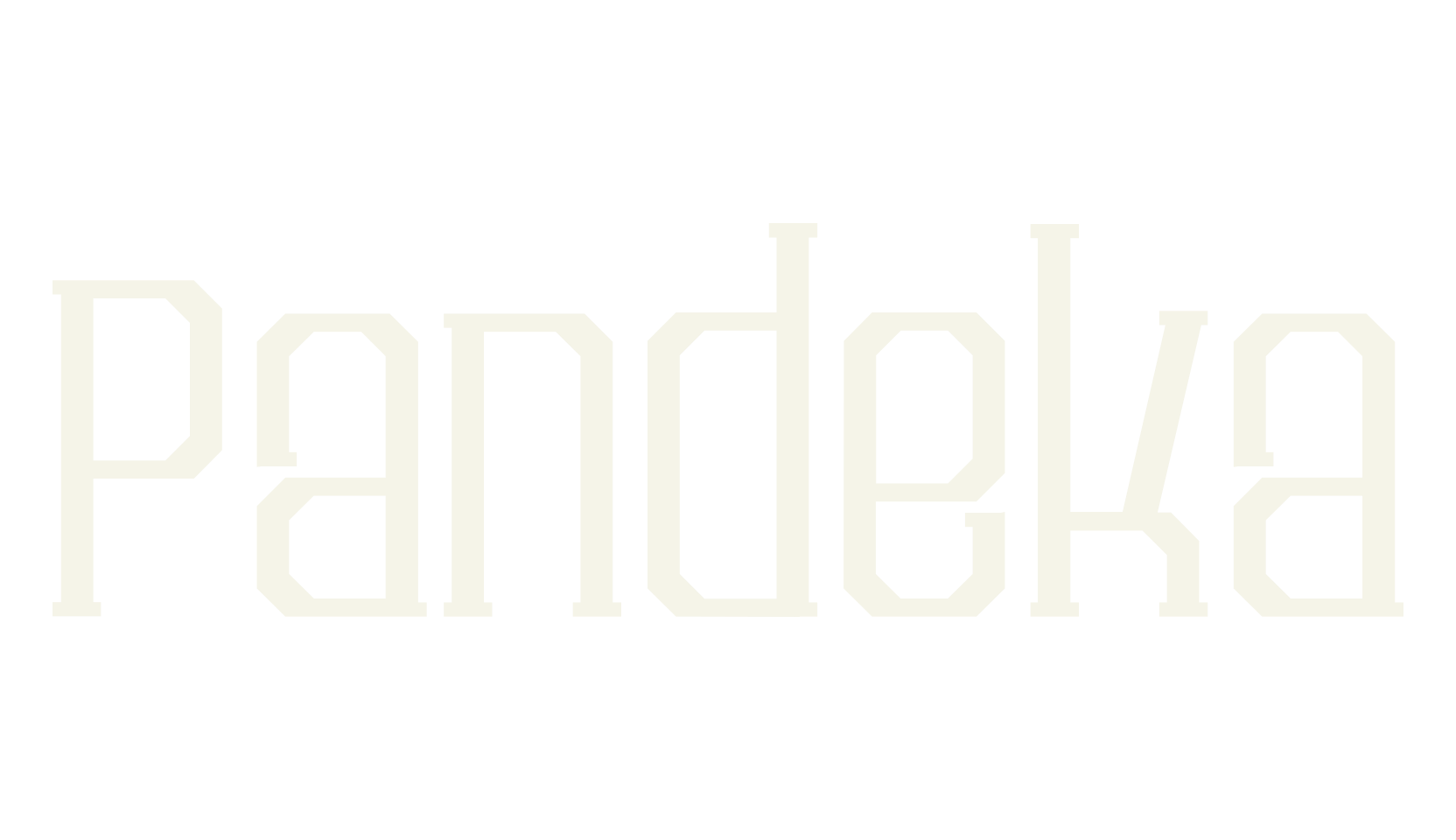 Pandeka, square font preview