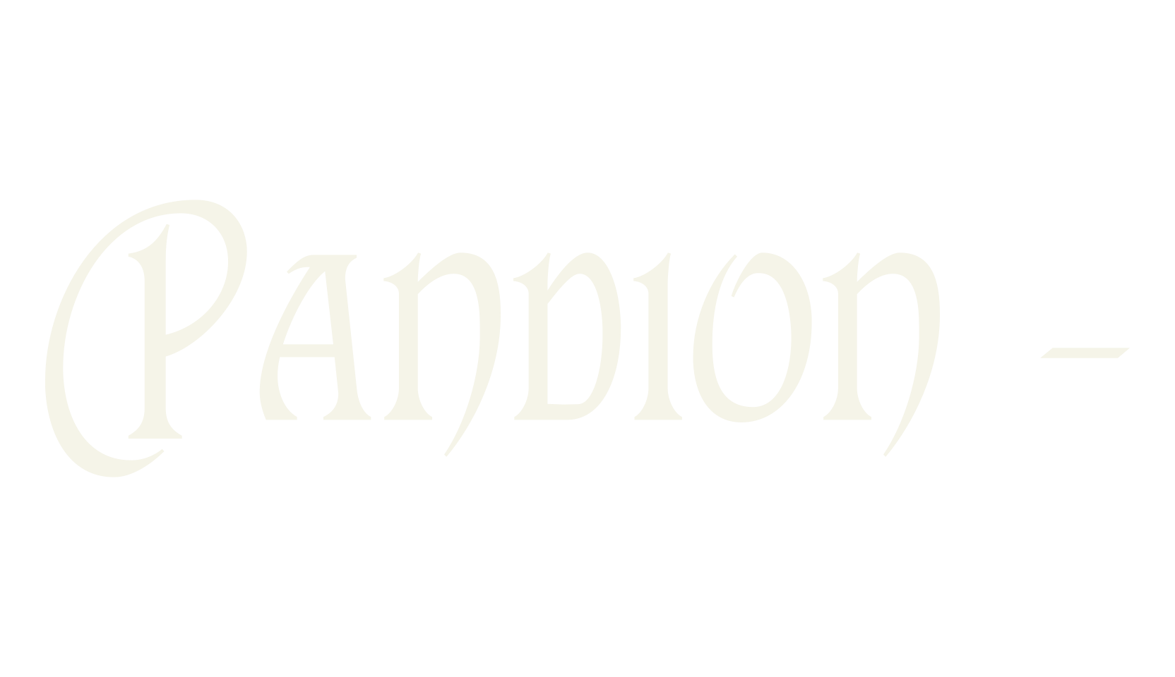 Pandion -, fantasy font preview