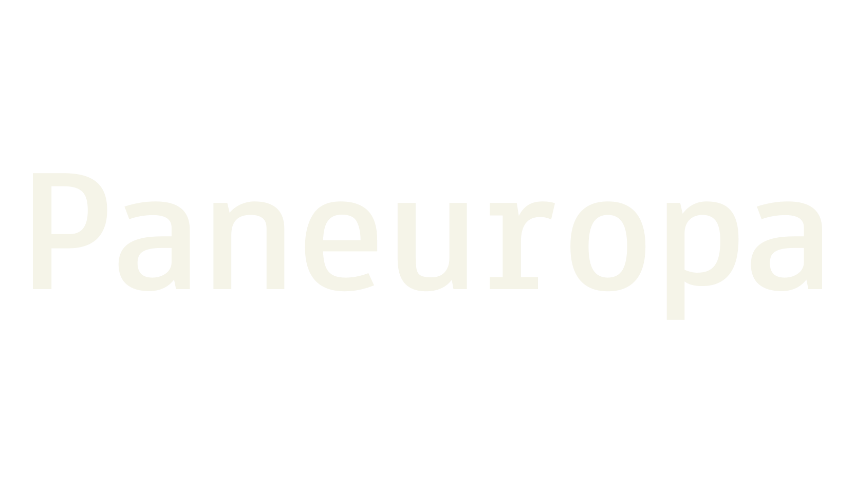Paneuropa, tern font preview
