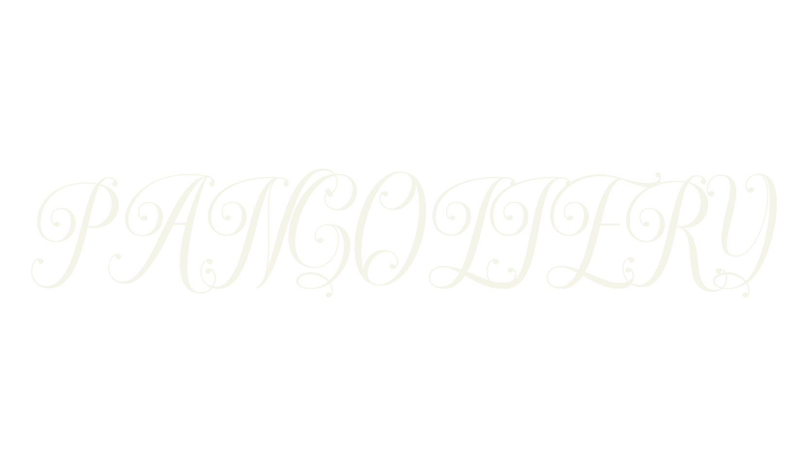 PANGOLIERY, masculine font preview