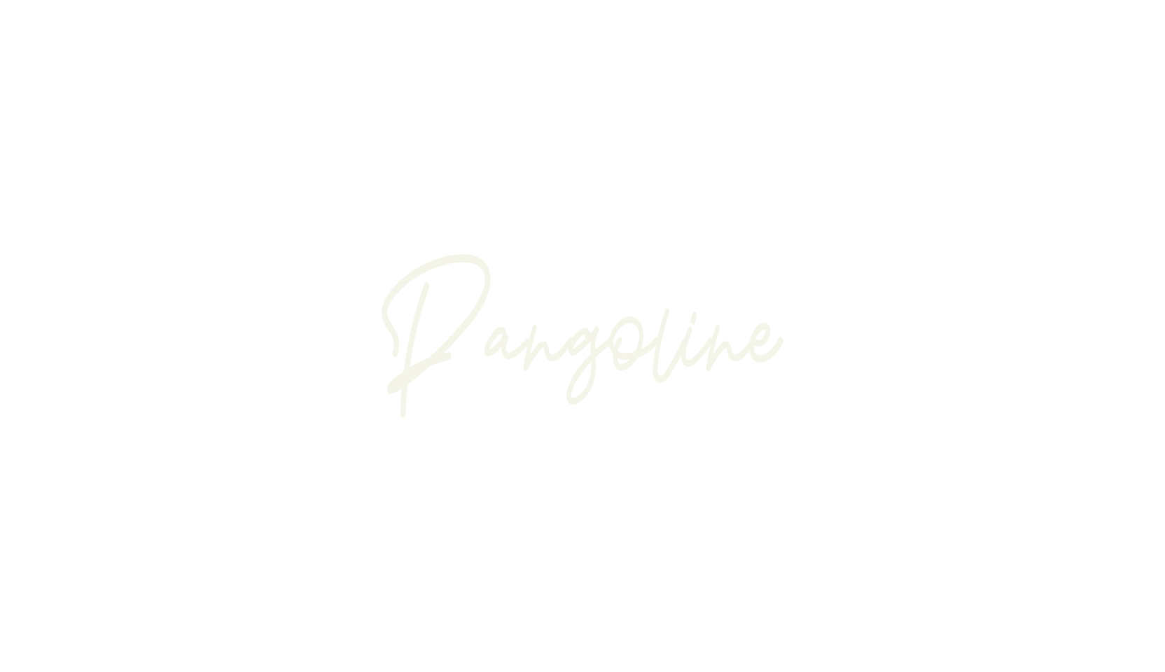 Pangoline, cursive font preview