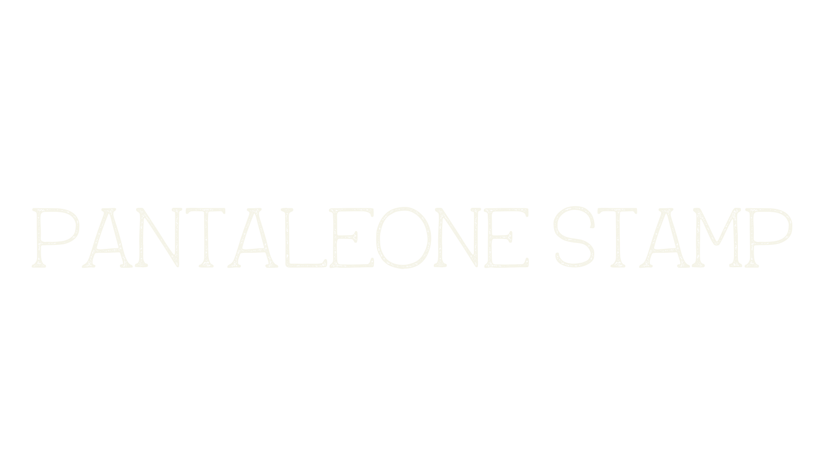 Pantaleone Stamp, stamp font preview
