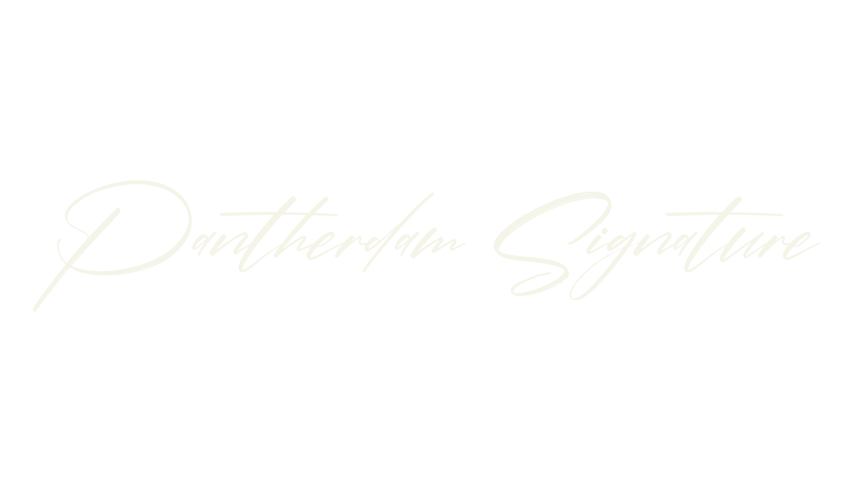 Pantherdam Signature, script font preview