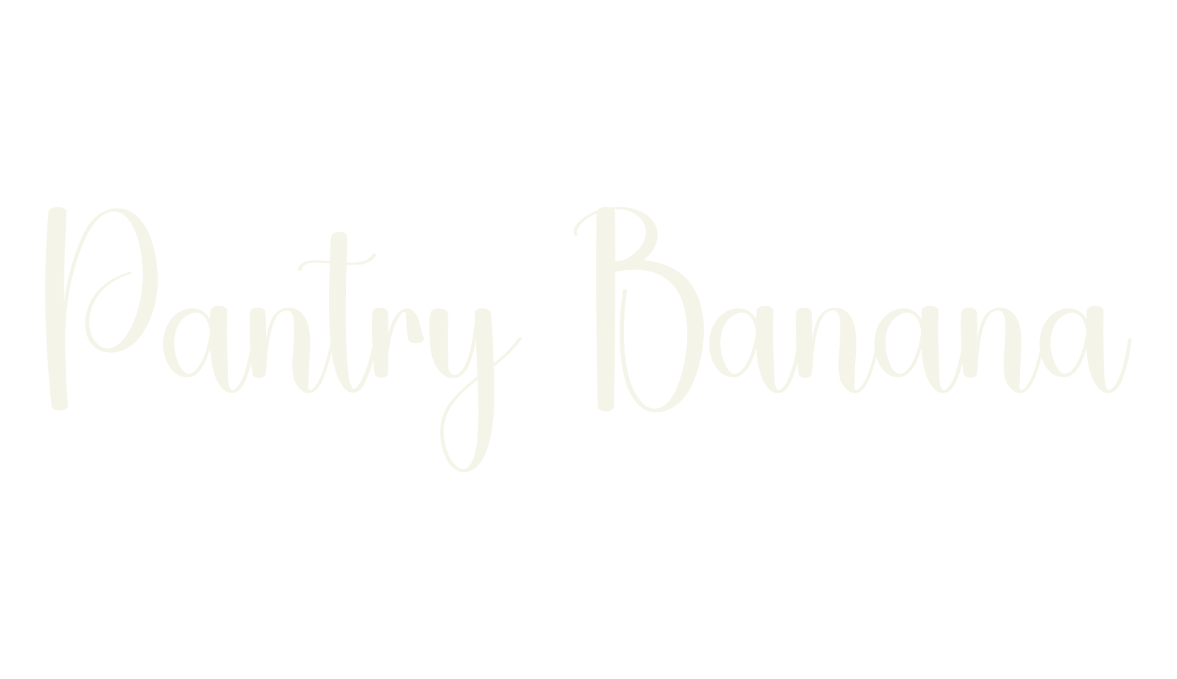 Pantry Banana, alphabet font preview