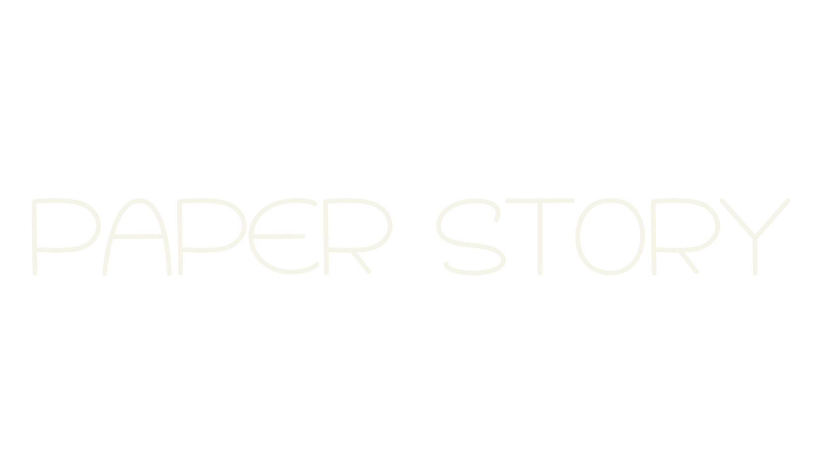 Paper Story, handwriting font preview