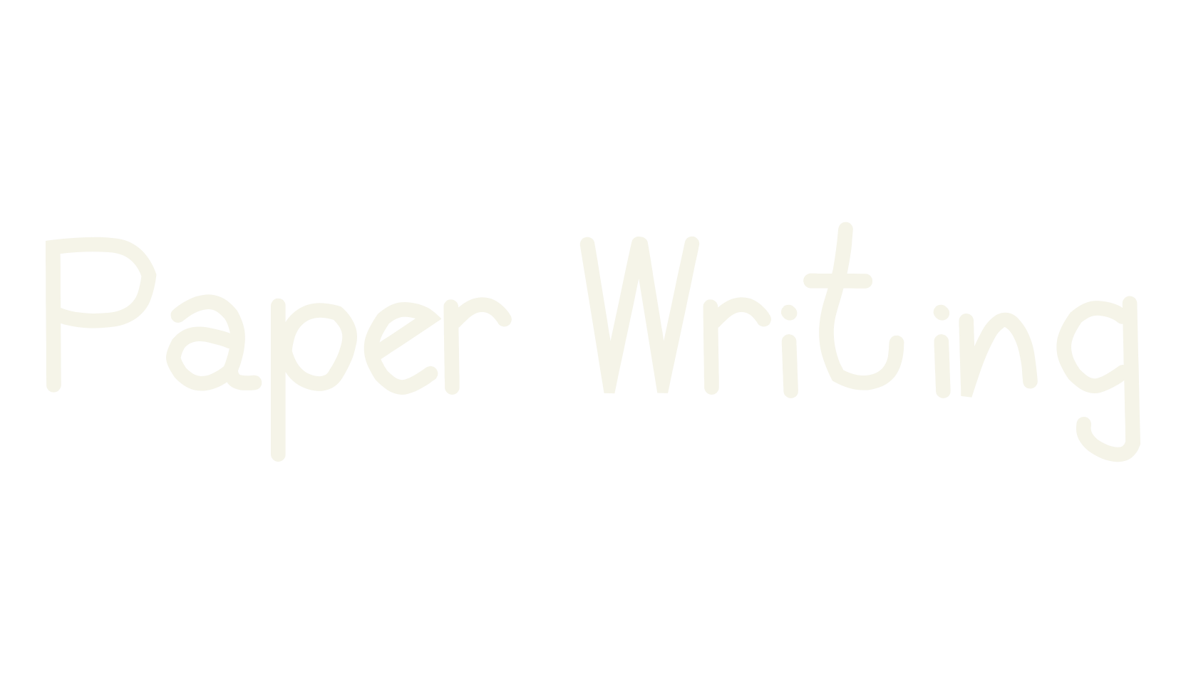 Paper Writing, handwriting font preview