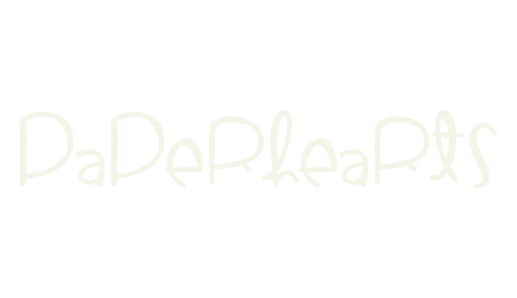 PaperHearts, handwritten font preview
