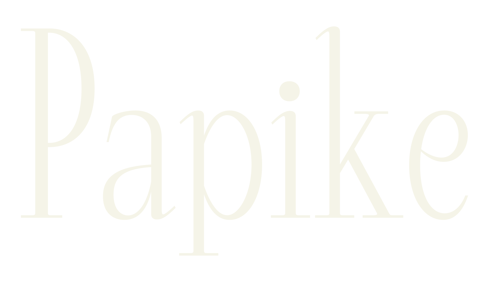 Papike, modern font preview