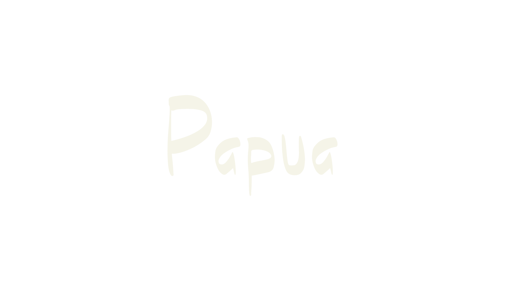Papua, handwriting font preview