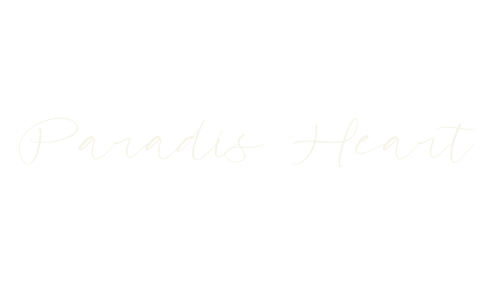 Paradis Heart, calligraphy font preview