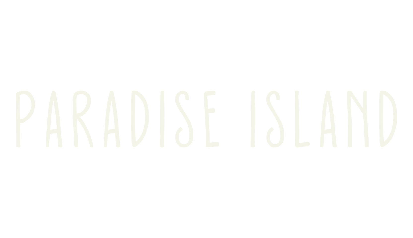 Paradise Island, sans font preview