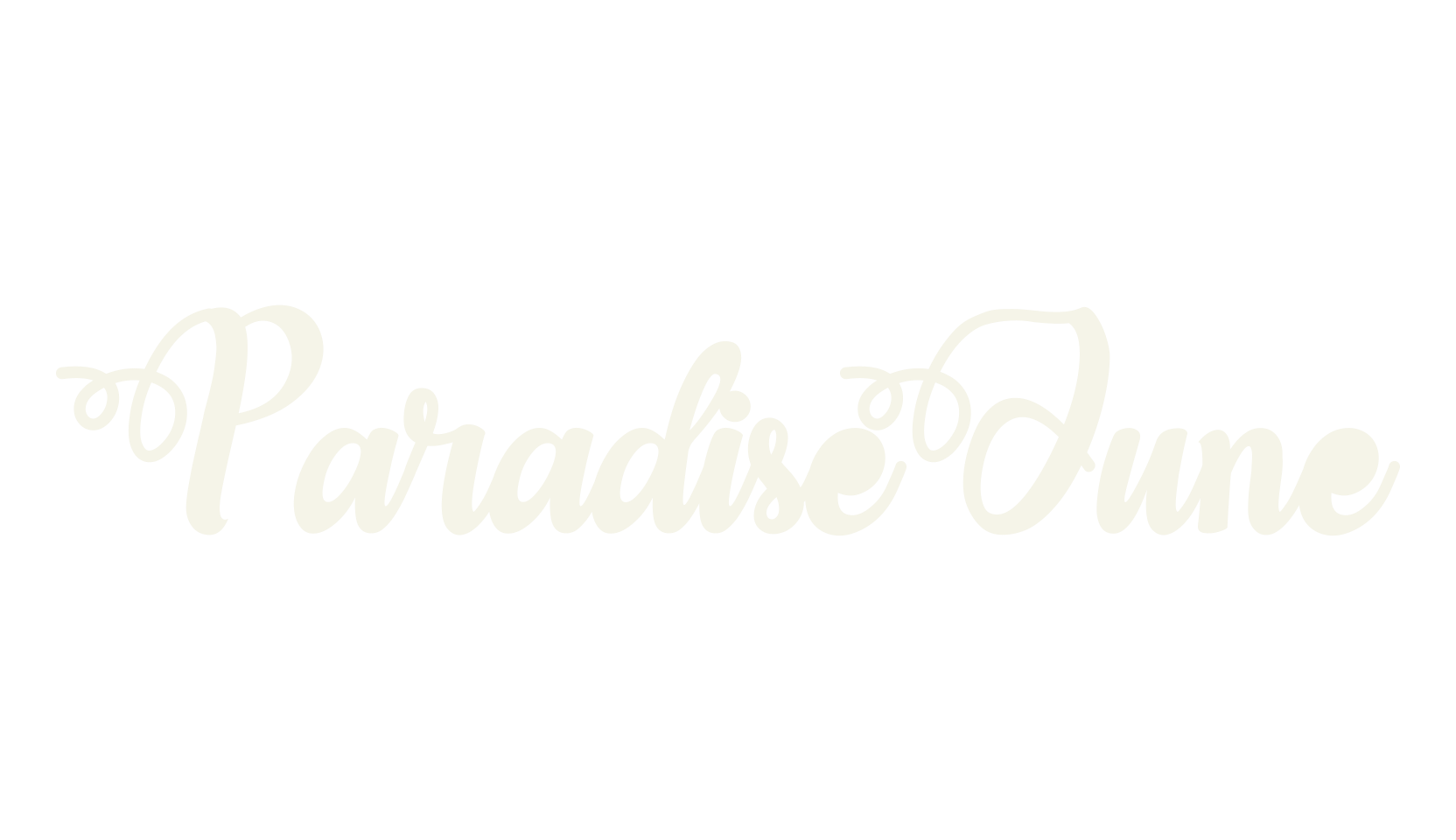 Paradise June, fashion script font preview