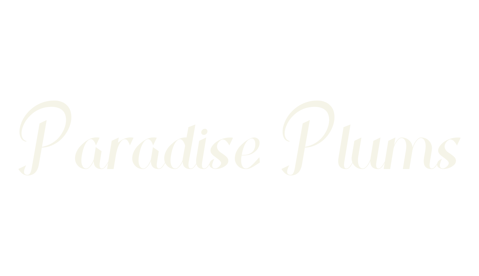 Paradise Plums, calligraphy font preview