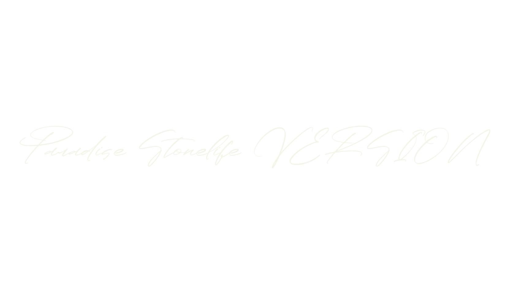 Paradise Stonelife VERSION, script font preview