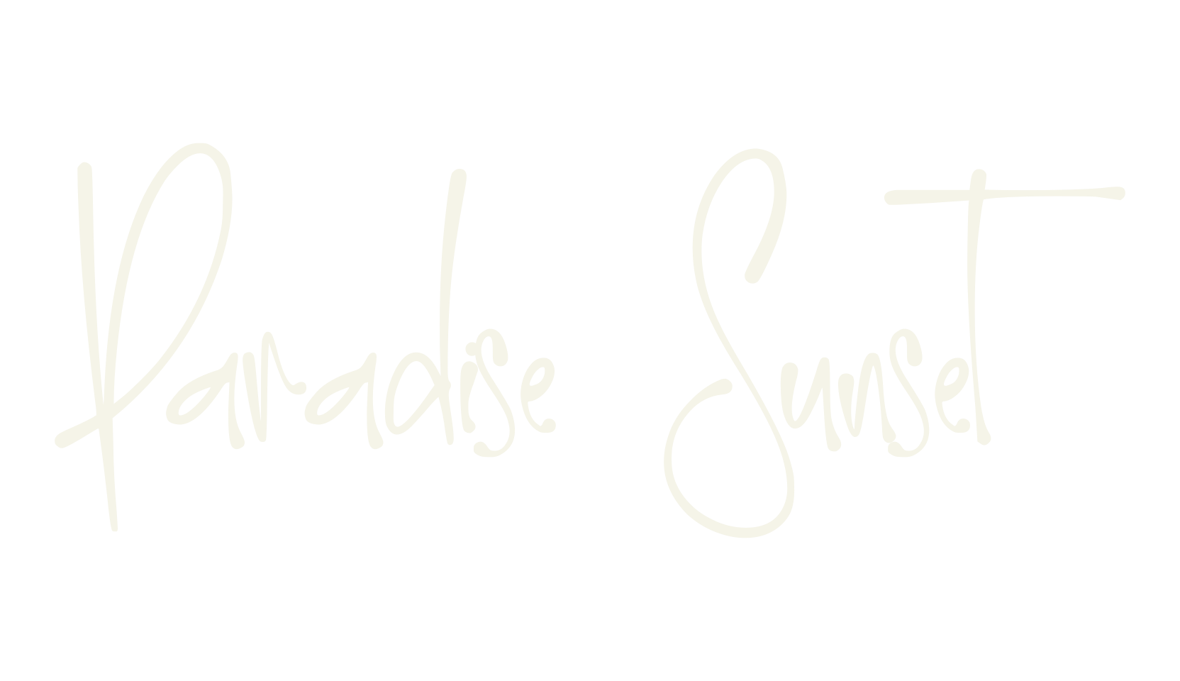 Paradise Sunset, elegant font preview