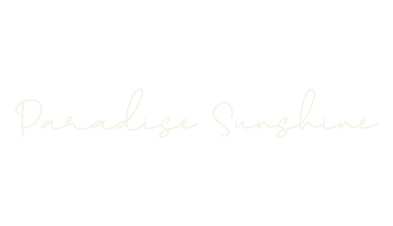 Paradise Sunshine, typewriter font preview