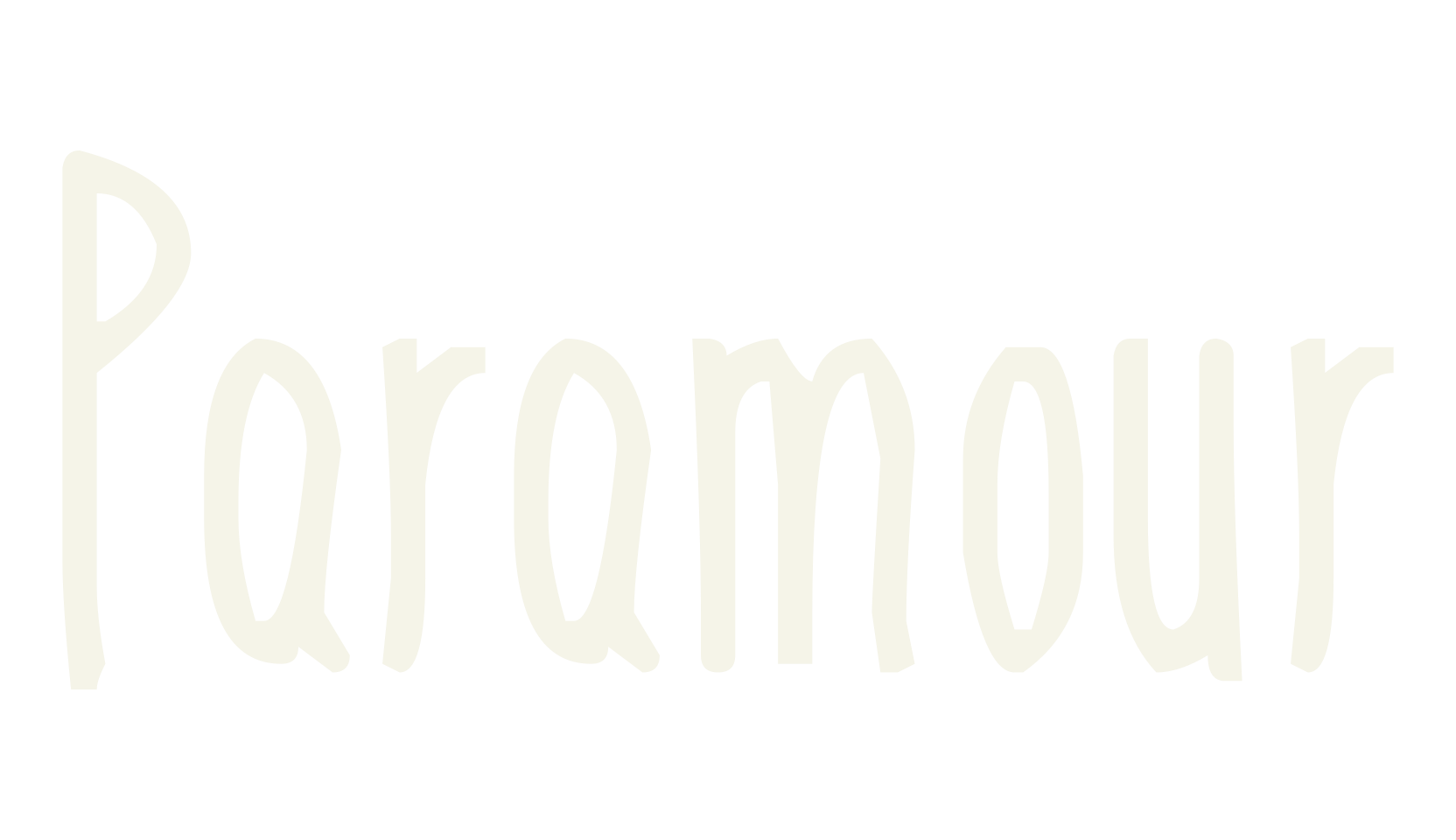 Paramour, cute font preview