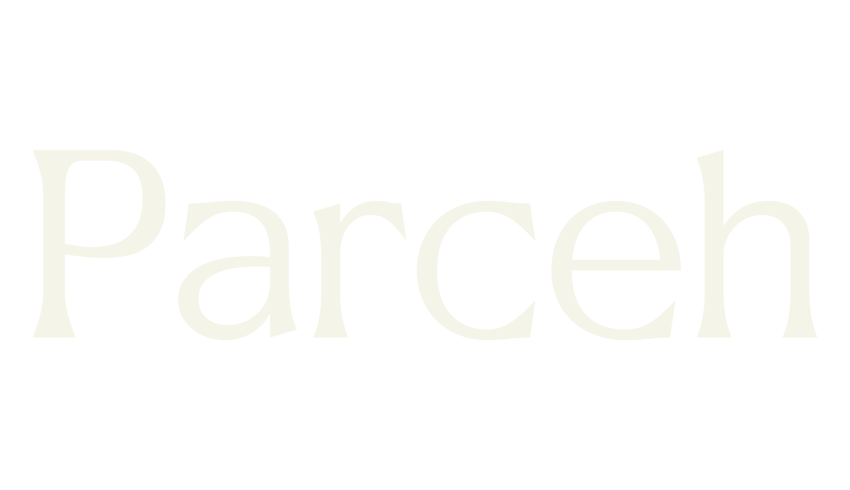 Parceh, fancy font preview