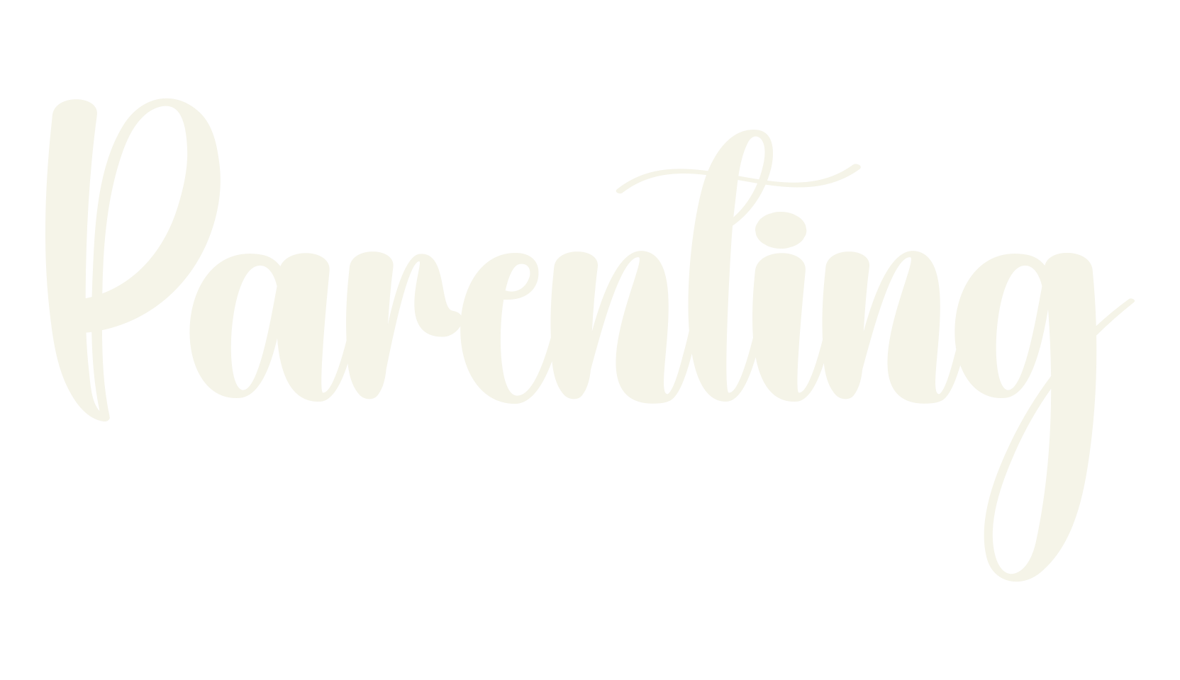 Parenting, calligraphy font preview