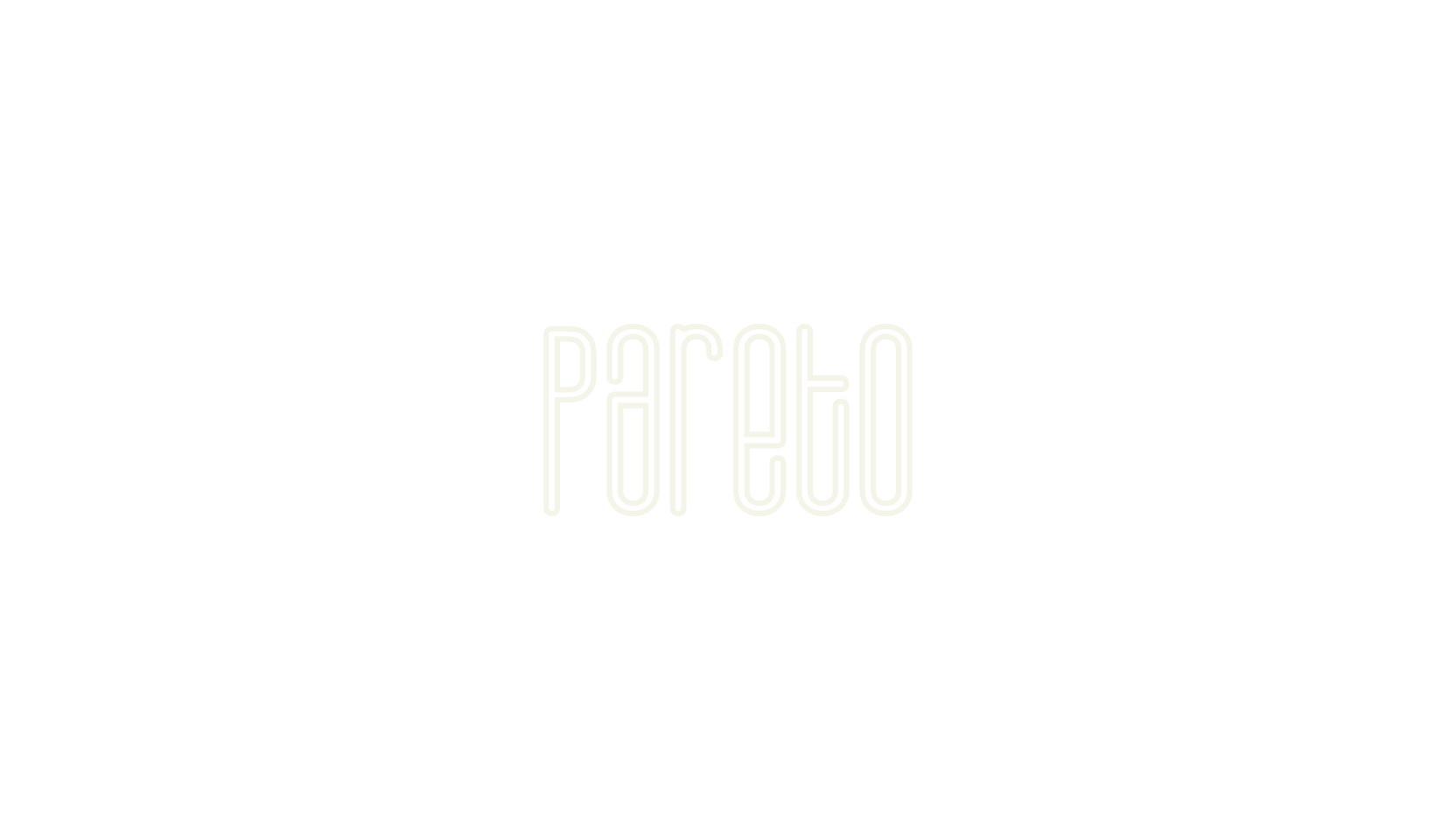Pareto, outline font preview