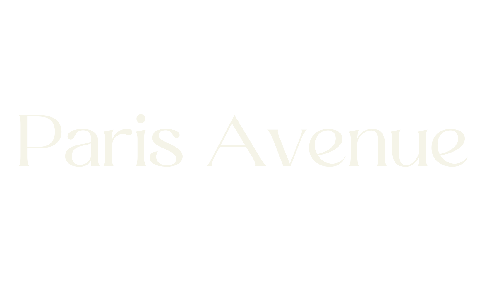 Paris Avenue, lettering font preview