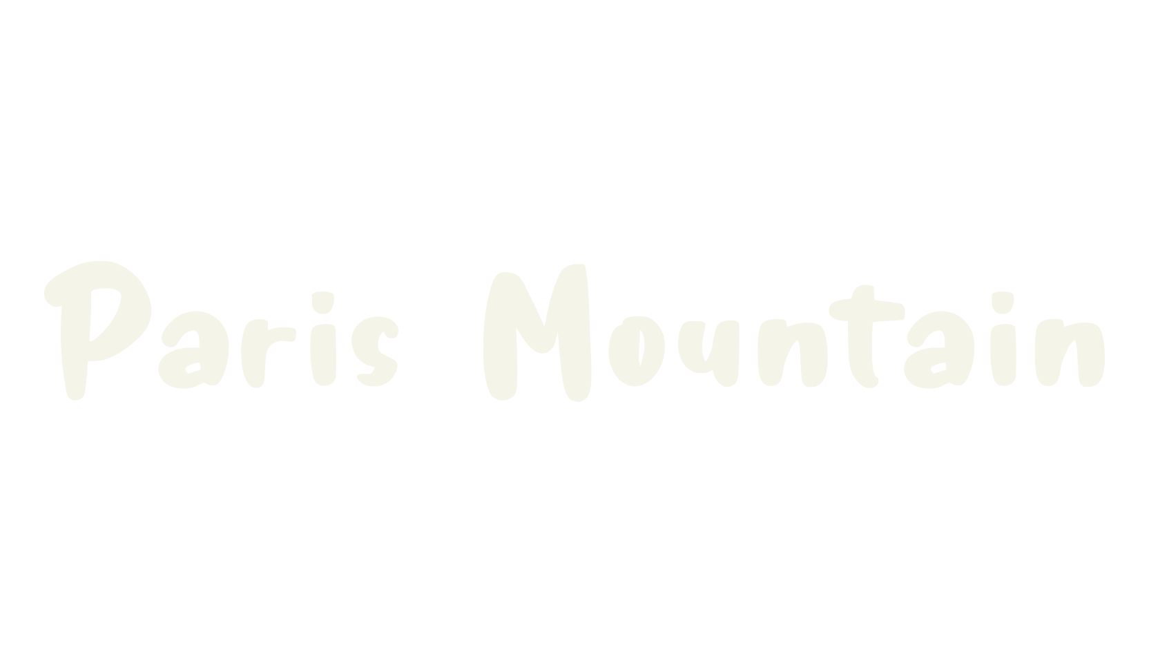Paris Mountain, display font preview