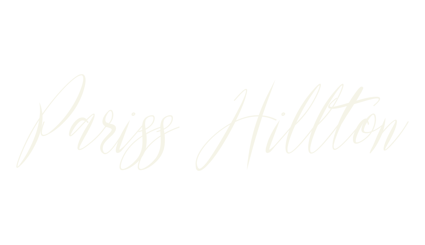 Pariss Hillton, wedding font preview