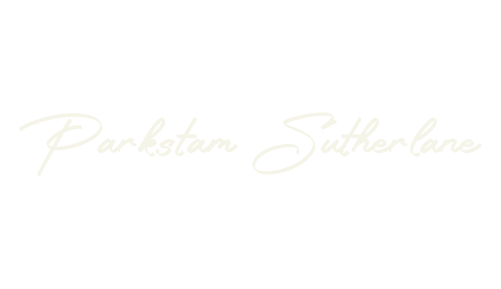 Parkstam Sutherlane, script font preview