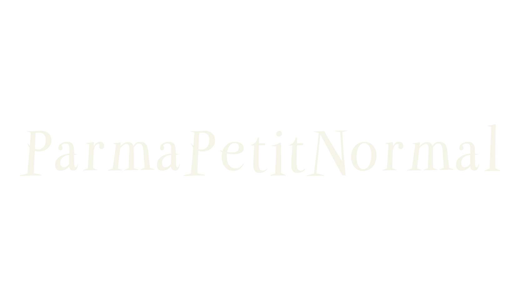 ParmaPetitNormal, serif font preview