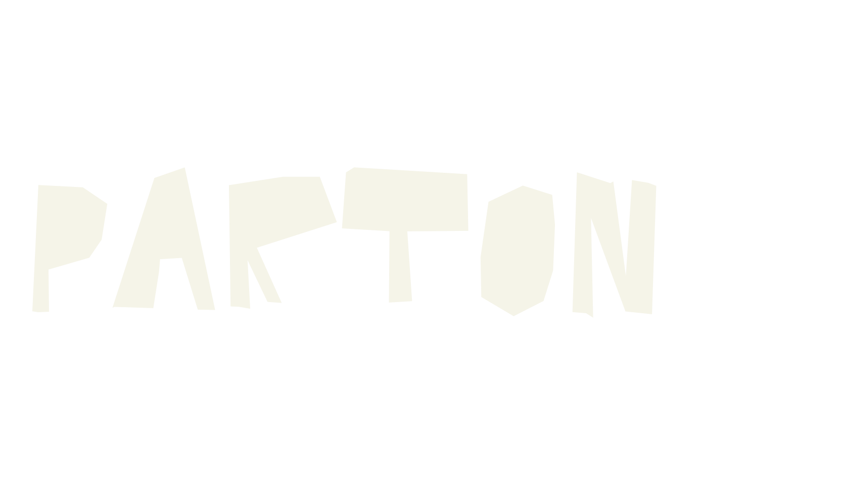 PARTONIC, rock font preview