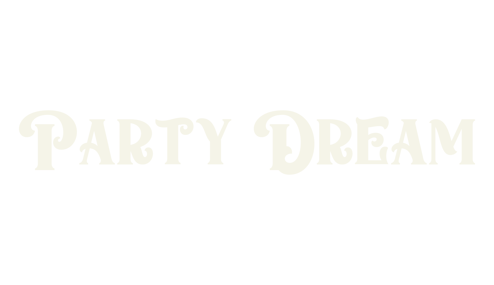 Party Dream, t-shirt font preview