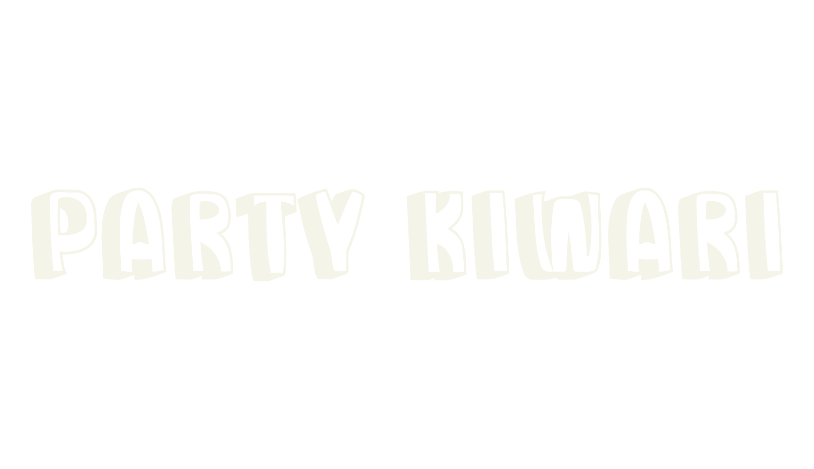 Party Kiwari, cartoon font preview