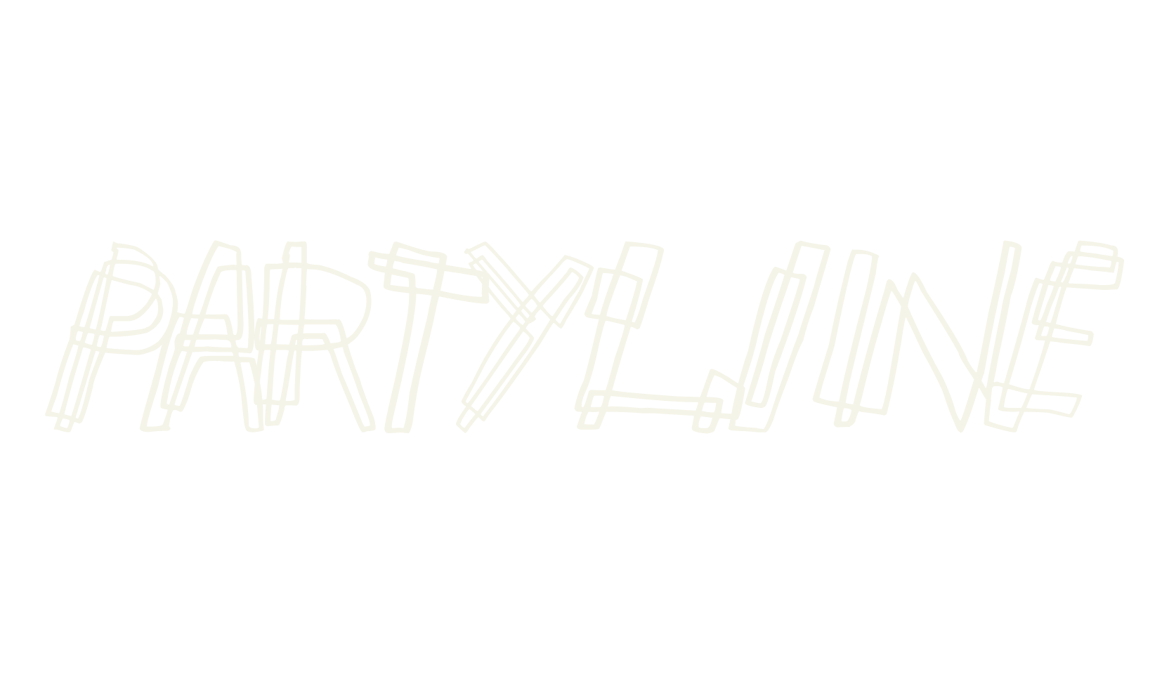 partyline, paperclip font preview
