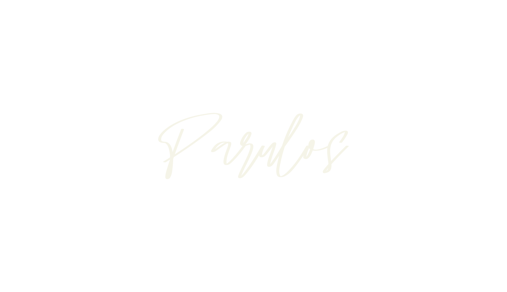 Parulos, cursive font preview