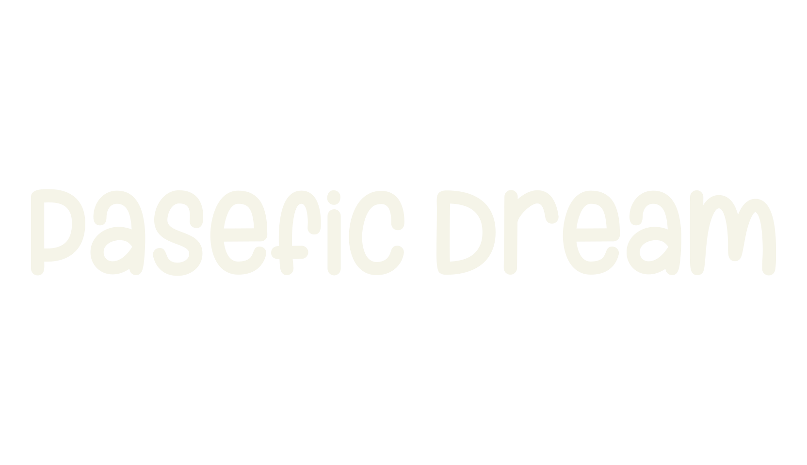 Pasefic Dream, children font preview
