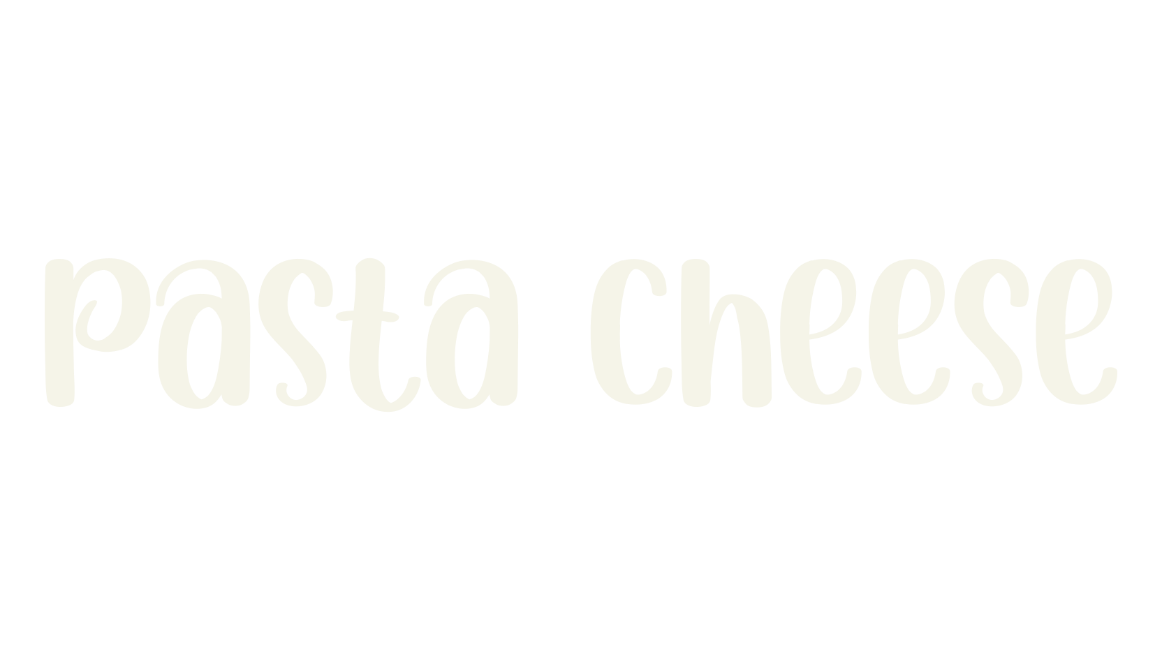 Pasta Cheese, handwriting font preview