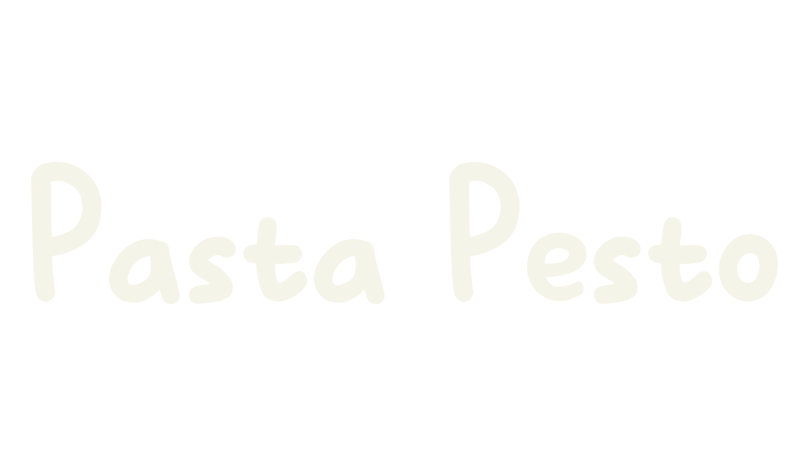 Pasta Pesto, handwriting font preview