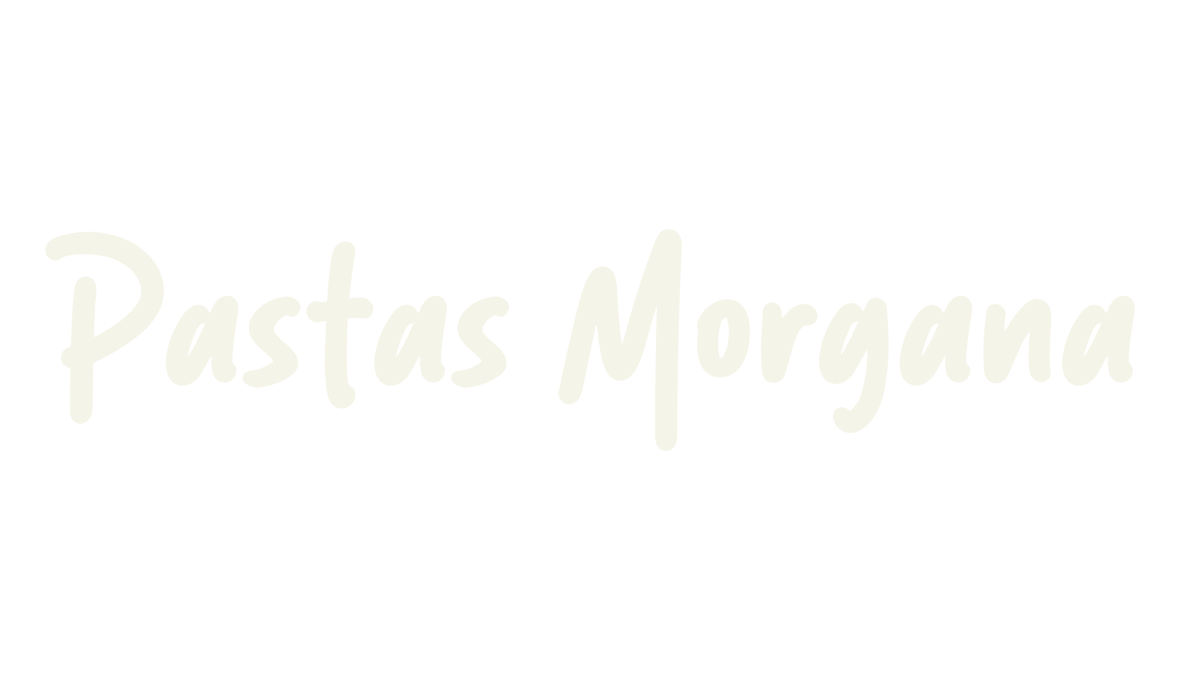 Pastas Morgana, title font preview