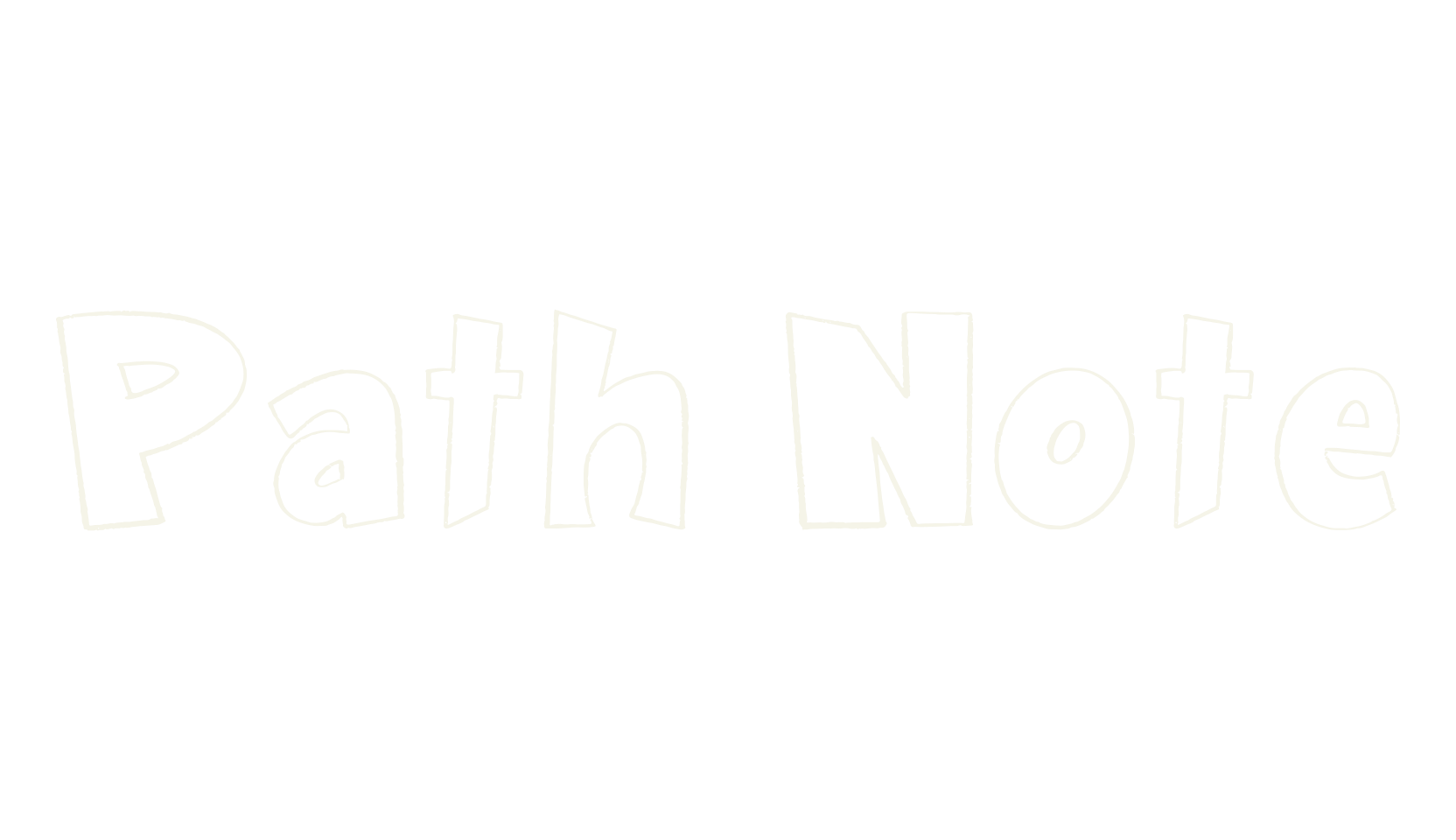 Path Note, outline font preview