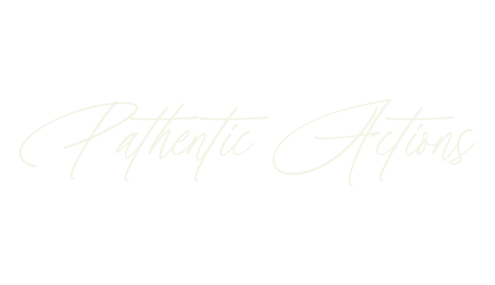 Pathentic Actions, script font preview