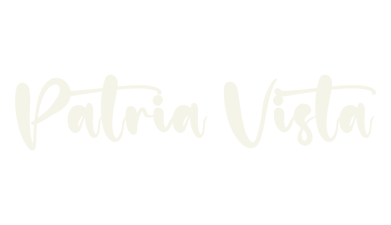 Patria Vista, script font preview