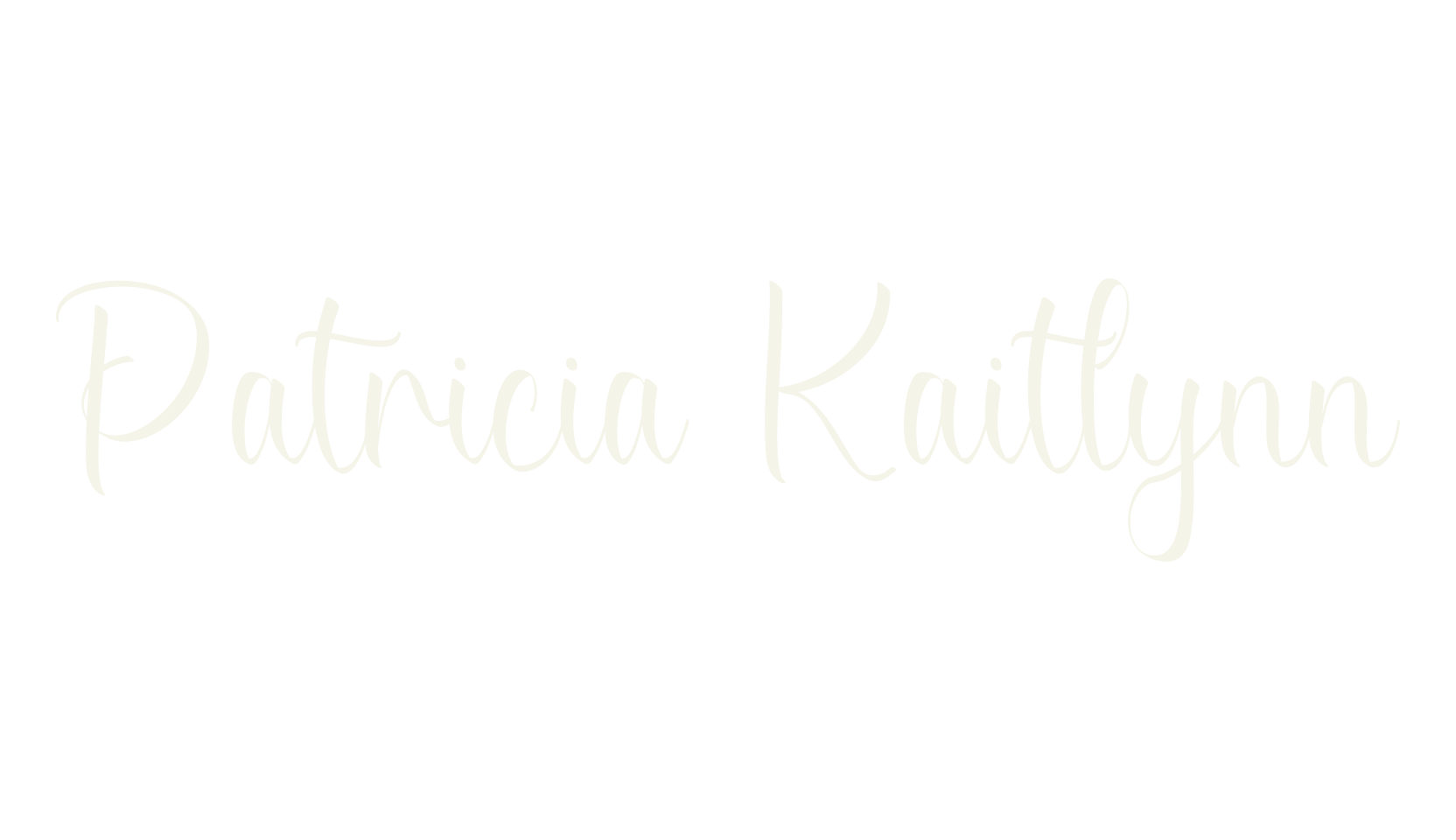 Patricia Kaitlynn, calligraphy font preview
